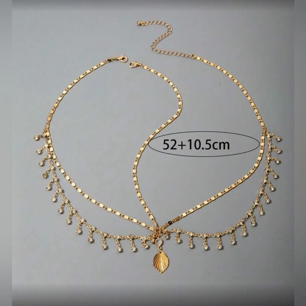✨NEW Bohemian Elegant Gold and Rhinestones Headpiece Halo 😇